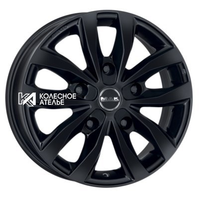 MAK Load 5 Gloss Black 7x17/5x118 D71.1 ET68  