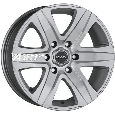 MAK Stone 6 Silver 8.5x20/6x139.7 D100.1 ET30  
