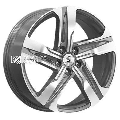 Premium Series КР004 (Sportage) Diamond Gloss Graphite 7.5x19/5x114.3 D67.1 ET50  