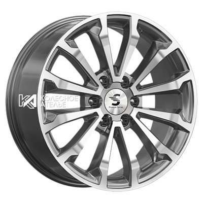 Premium Series КР006 (Land Cruiser Prado) Diamond Gloss Graphite 8.5x20/6x139.7 D106.1 ET25  