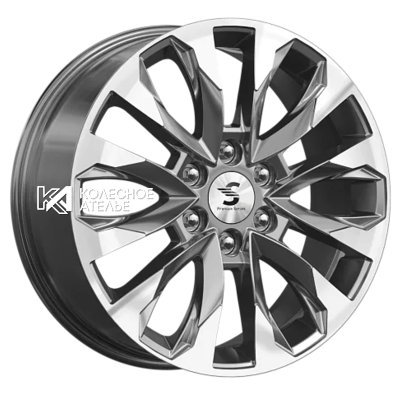 Premium Series КР007 (Haval H9) Diamond Gloss Graphite 8x20/6x139.7 D75.1 ET42  