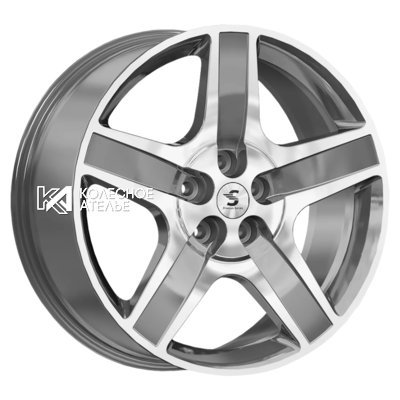 Premium Series КР008 (Audi Q5) Diamond Gloss Graphite 8.5x20/5x112 D66.6 ET34  