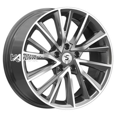 Premium Series КР010 (Exeed TXL) Diamond Gloss Graphite 7.5x18/5x108 D65.1 ET36  