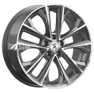 Premium Series КР012 (Haval F7/F7x) Diamond Gloss Graphite 7x18/5x114.3 D64.1 ET40  