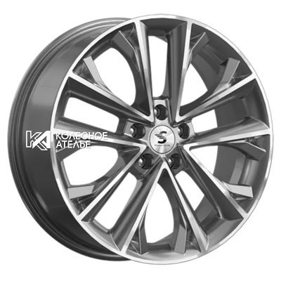 Premium Series КР012 (Karoq/Taos) Diamond Gloss Graphite 7x18/5x112 D57.1 ET45  
