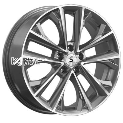 Premium Series КР012 (Sportage QL) Diamond Gloss Graphite 7x18/5x114.3 D67.1 ET48.5  