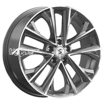 Premium Series КР012 (Tiggo 7 Pro) Diamond Gloss Graphite 7x18/5x108 D60.1 ET33  
