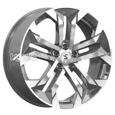 Premium Series КР015 (Exeed TXL/VX) Diamond Gloss Graphite 7.5x19/5x108 D65.1 ET36  