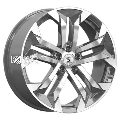Premium Series КР015 (Geely Tugella) Diamond Gloss Graphite 7.5x19/5x108 D63.35 ET46  