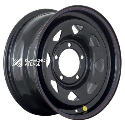 Off-Road Wheels УАЗ (треуг. мелкий) Черный 8x17/5x139.7 D110 ET-19  