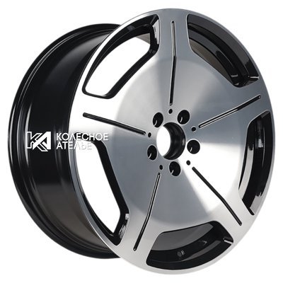 INCH ULF-R20 Black machine face+milling spokes before painting 9.5x19/5x112 D66.56 ET43  