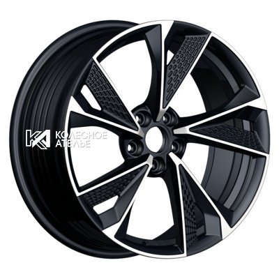 INCH ULF-R39P Black Machine Face 8x18/5x114.3 D73.1 ET38  