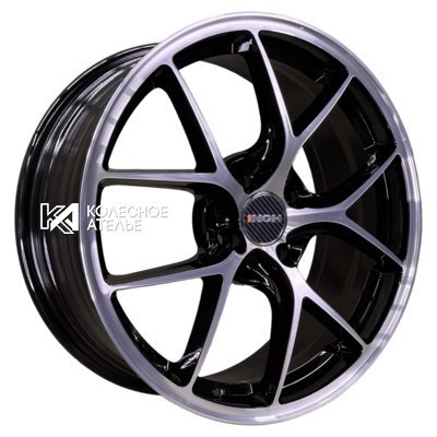 INCH FA8538 Gloss Black Machined Face 7x17/5x100 D56.1 ET48  