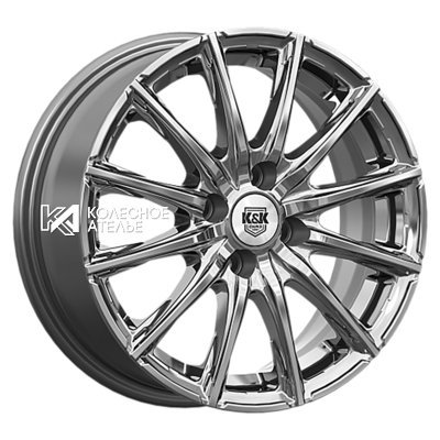 K&K Сандал (КС1199) Дарк платинум 6x15/4x100 D60.1 ET50  