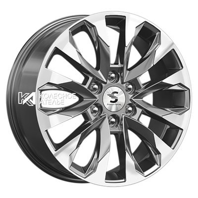 Premium Series КР007 (TANK 700) Diamond Gloss Graphite 8x20/6x139.7 D100.1 ET55  