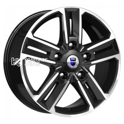 K&K Backfire (КС763M) Алмаз черный 8x18/5x114.3 D66.1 ET45  