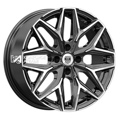 K&K Ариус (КС1187) Алмаз черный 7x17/5x108 D65.1 ET38  