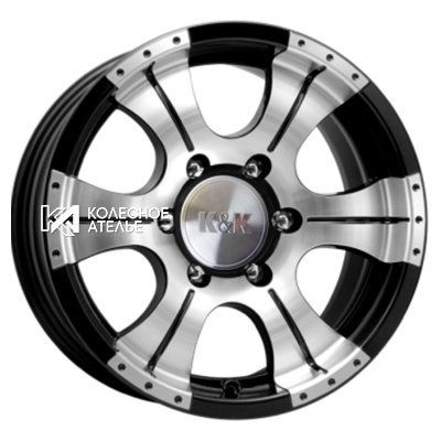 K&K Байконур (КС465М) Алмаз черный 8x16/6x139.7 D108.5 ET20  