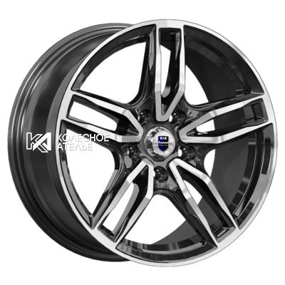 K&K Бартон (КС1110) Алмаз черный 8x17/5x108 D63.35 ET45  