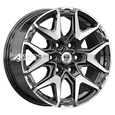 K&K Гангут (КС1176) Алмаз черный 7.5x18/6x114.3 D67.1 ET46  