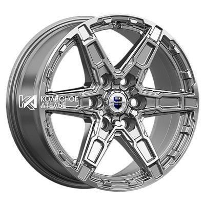 K&K Дистрикт (КС1159) Дарк платинум 8x18/6x139.7 D106.1 ET25  