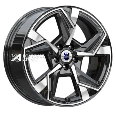 K&K Кайан (КС1012) Алмаз черный 7.5x18/5x110 D65.1 ET37  