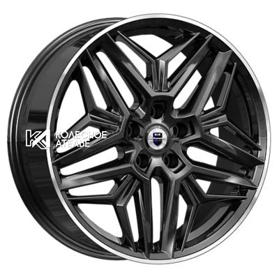 K&K Колумб (КС1038) Алмаз черный 7x19/5x114.3 D64.1 ET40  