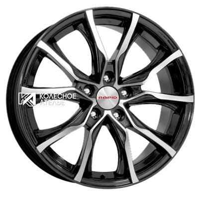 K&K Твист-оригинал (КС697М) Алмаз черный 7.5x17/5x120 D72.6 ET37  