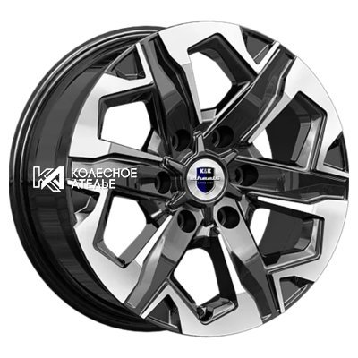 K&K Тейт (КС1050) Алмаз черный 7.5x17/6x139.7 D106.1 ET25  