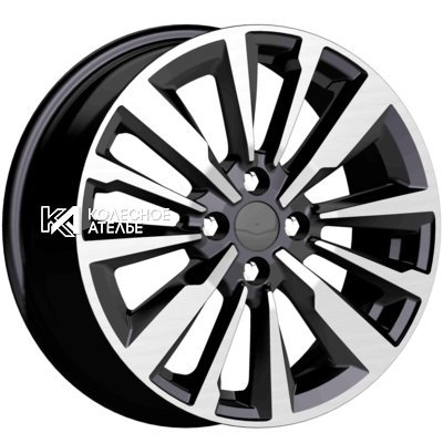 K&K Эрман (КС997) Алмаз черный 6.5x16/4x100 D60.1 ET41  