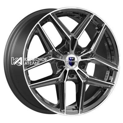 K&K Юнион (КС1025) Алмаз черный 7x17/5x112 D66.6 ET40  